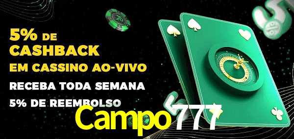 Promoções do cassino ao Vivo Campo777